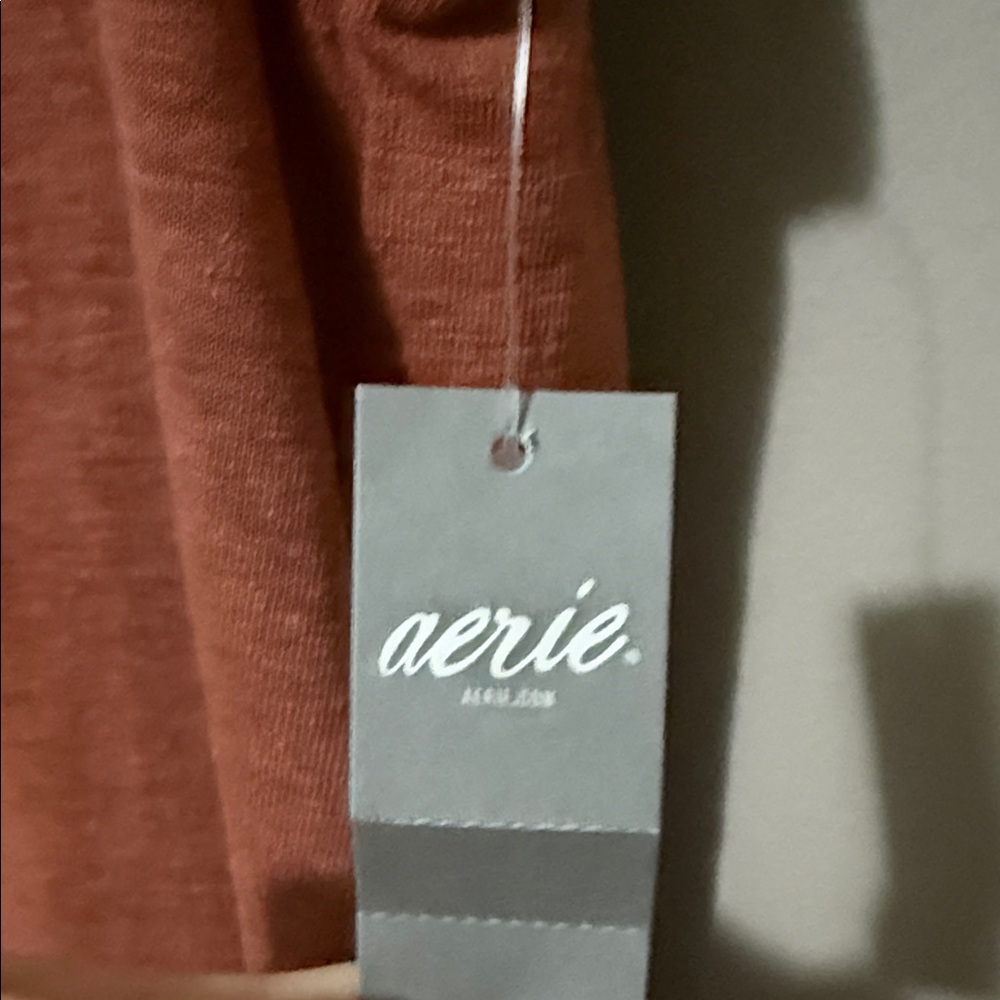 Aerie Easy Knit Sleeveless Terracotta Midi Dress {Small} - Picture 4 of 12